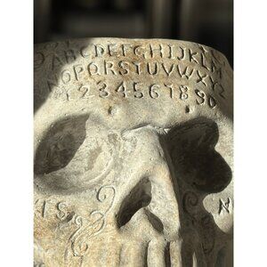 Ouija Skull Cement Decor / Flower Pot / Planter / Vase